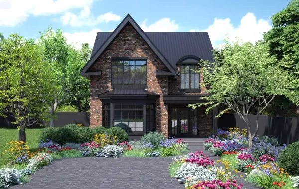 Scene 11 Prooect de casa cu mansarda in Galati. Cu trei dormitoare la mansarda, living si bucatarie la parter