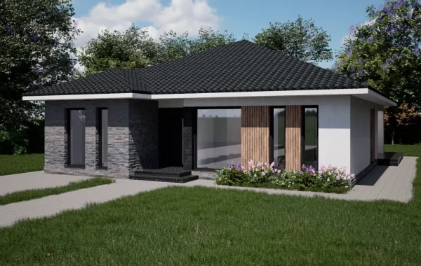 Proiect casa oarter in Smardan, cu trei dormitoare