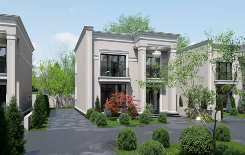 proiect-casa-etaj-p1e001 Proiect casa etaj, in stil neoclasic, cu trei dormitoare. Locatie Galati