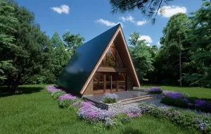 Casa A-frame atasata la articolul care explica diferenta dintre DTAC, PT si DDE