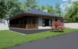 Proiect casa parter pe teren inclinat ca imagine pentru articolul de ce DTAC